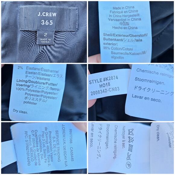 Black Velvet Dress J. CREW 365 Size 2 Stretch Cap Sleeve Classy Elegant Simple - Picture 5 of 10